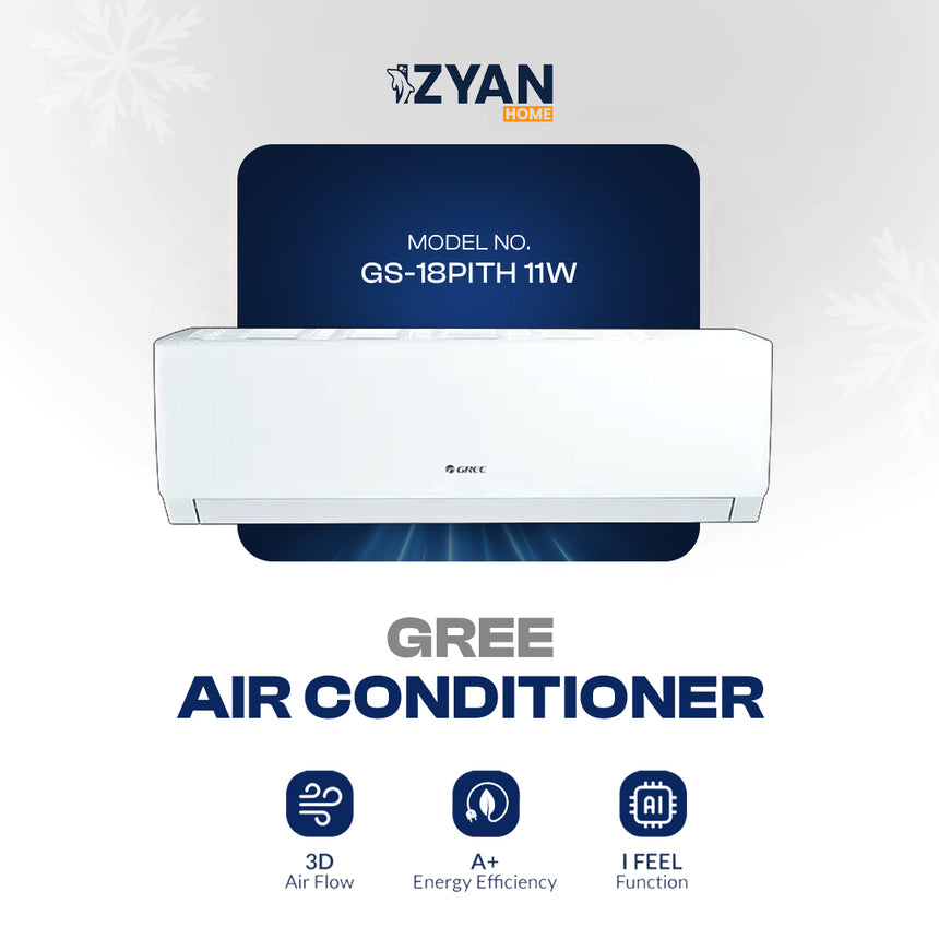 Gree Split AC Inverter Pular 1.5 TON - 18PITH 11W (H&C)