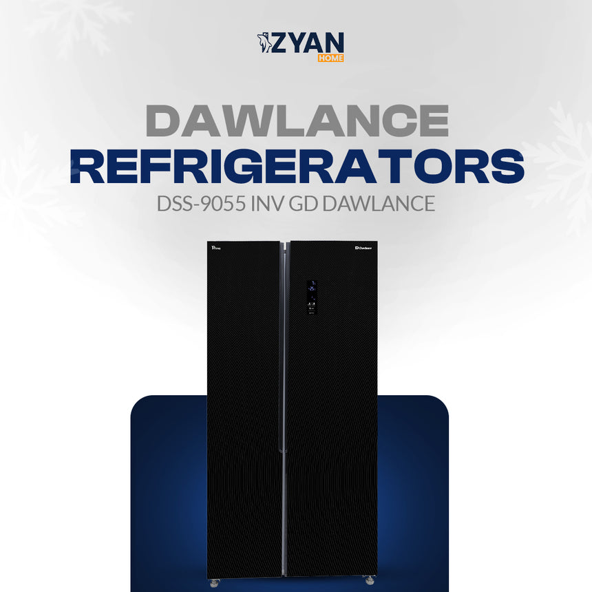 Dawlance Refrigerator NO FROST DSS 9055 INV GLASS DOOR