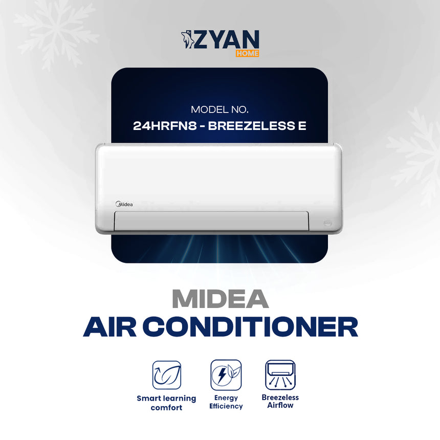 Midea Breezeless E Inverter AC | 5,013 Micro-Hole Soft Airflow | AI Energy Saving