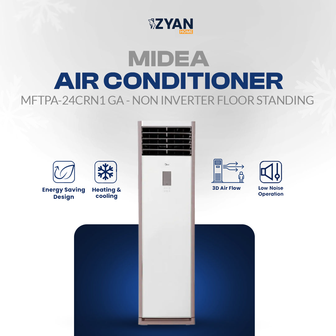 Midea Air Conditioner MFTPA 24CRN1 GA - Non Inverter Floor Standing
