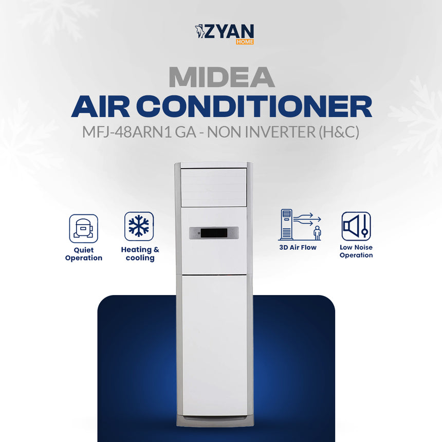 Midea Air Conditioner MFJ 48ARN1 FSU - Non Inverter (H&C) Floor Standing