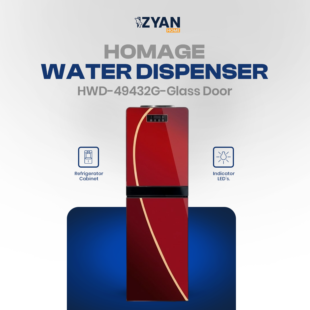 Homage Water Dispenser HWD 49432G Glass Door