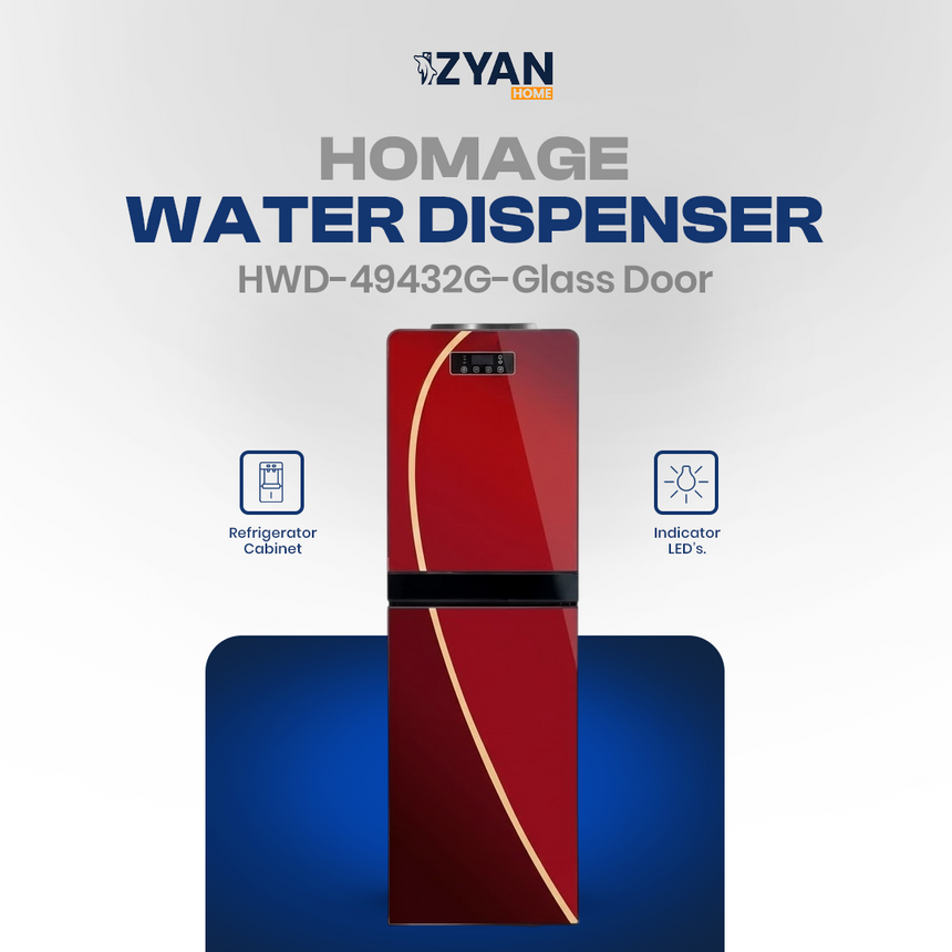 Homage Water Dispenser-HWD-49432G-Glass Door