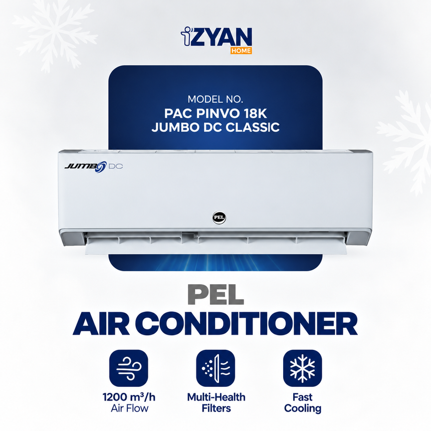 Pel Air Conditioner PINVO JUMBO DC PRIME WIFI T3 - 80% ENERGY EFFICIENCY