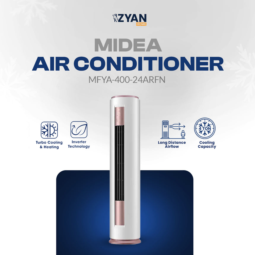 Midea Air Conditioner MFYA 400 24HRFN8 - Round Inverter Floor Standing