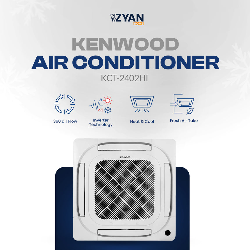 Kenwood Air Conditioner - Cassette Inverter Heat & Cool