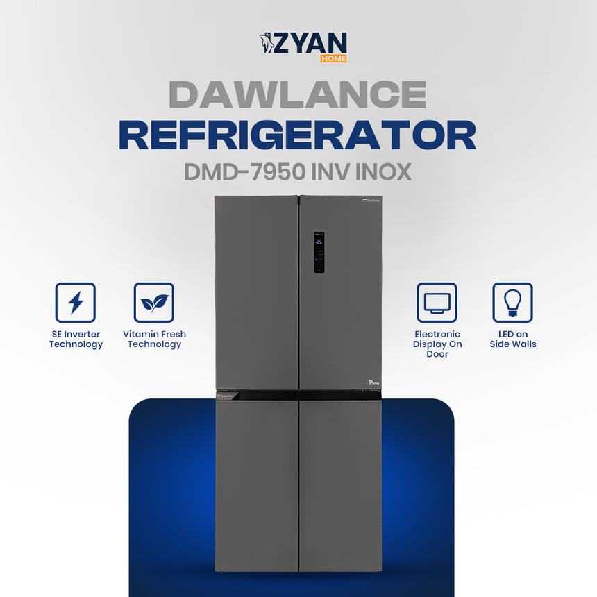 Dawlance Refrigerator NO FROST DMD 7950 INV INOX