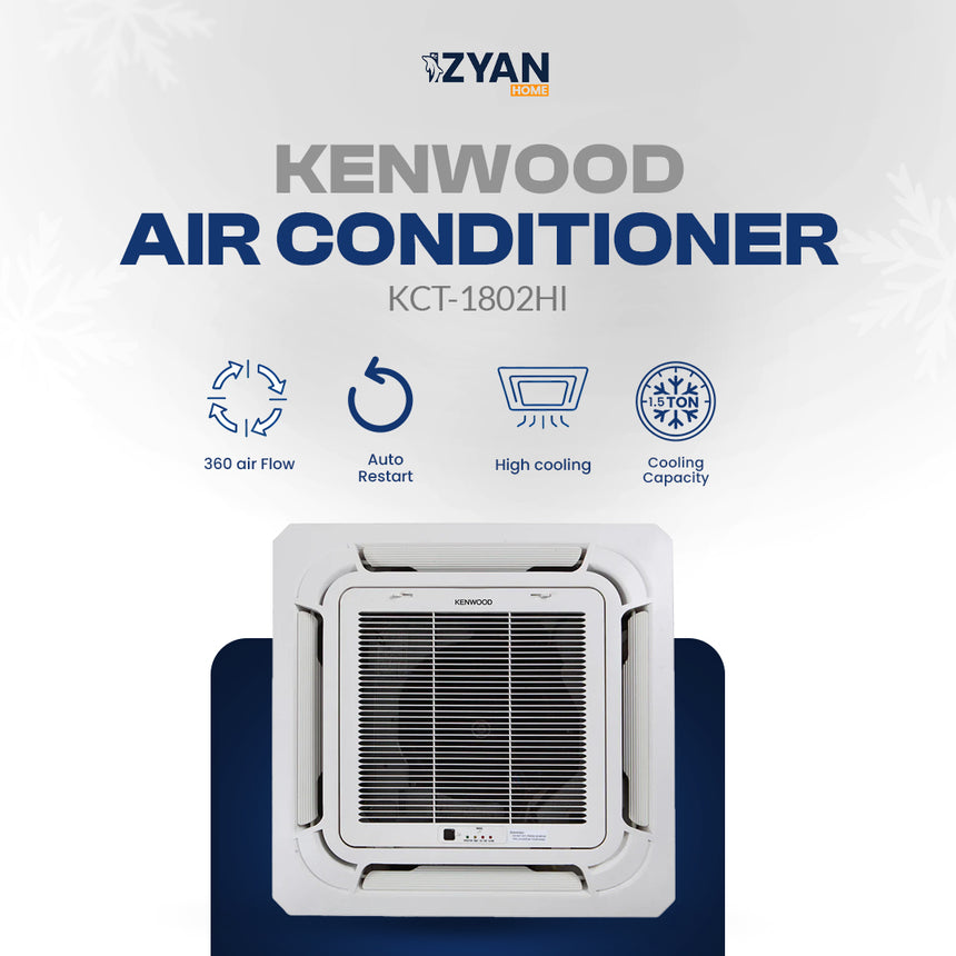 Kenwood Air Conditioner-Cassette KCT-1802HI Inverter Heat & Cool