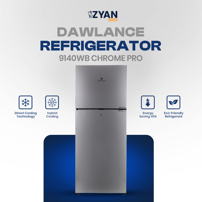 Dawlance Refrigerator REF-9140-Chrome Pro