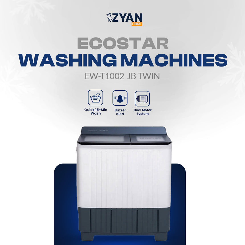 Ecostar Wasshing Machine EW-T1002 -JB-TWIN