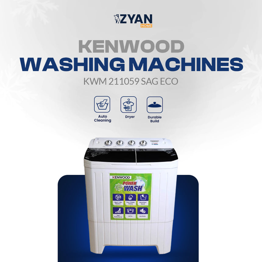 Kenwood Washing Machine Twin Tub (Semi Automatic) - ECO POWERWASH Series