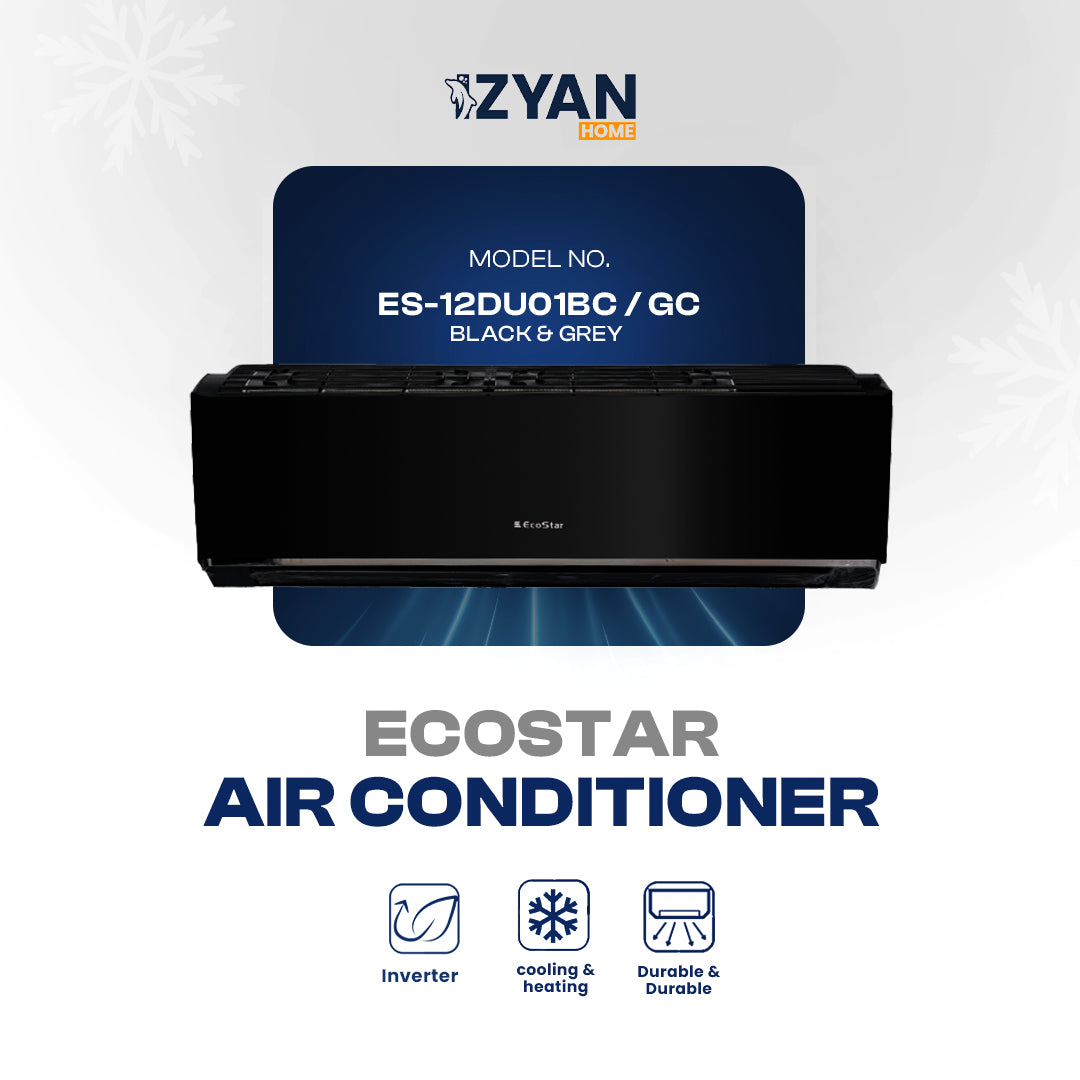Ecostar Air Conditioner ES-12DU01BC / GC - Black & Grey