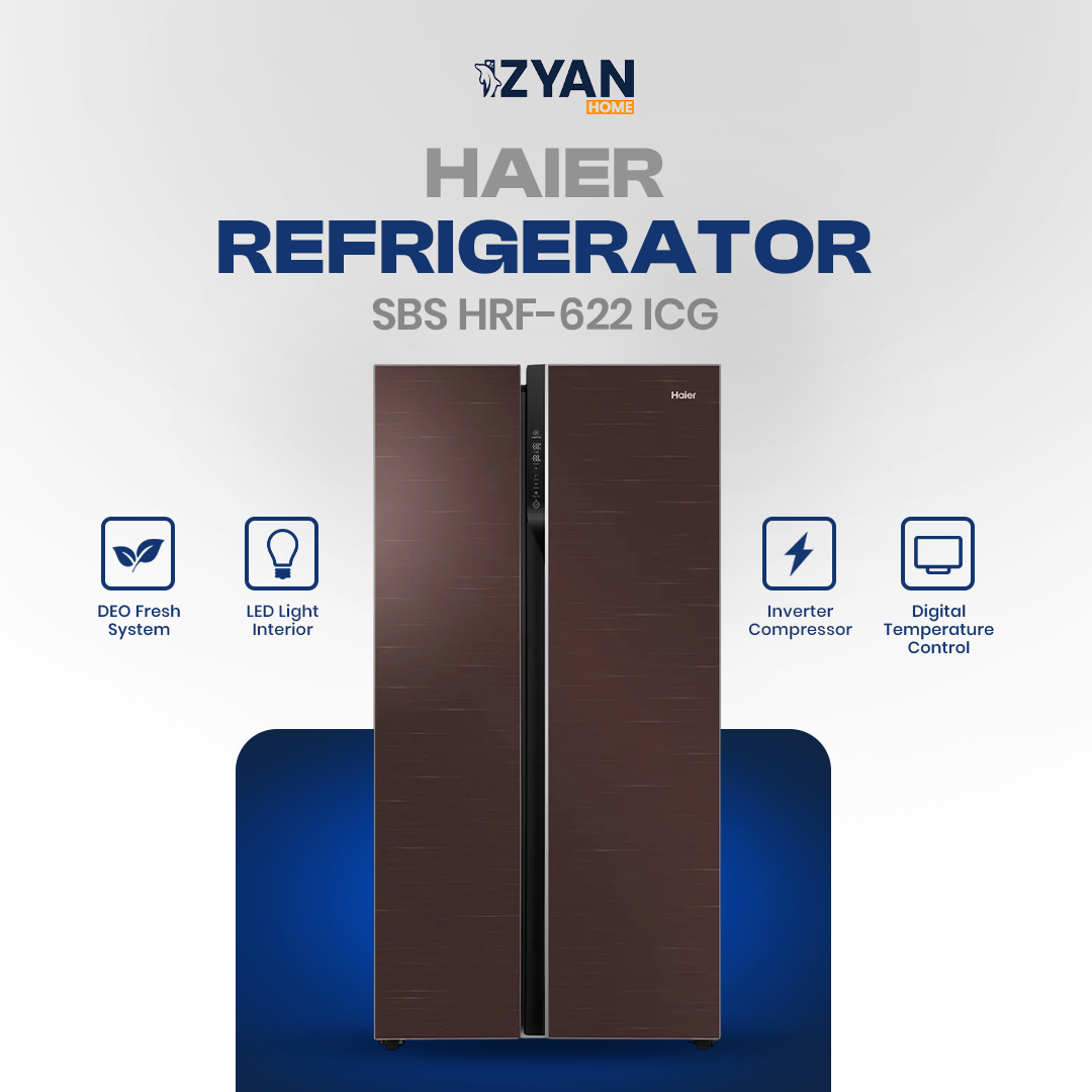 Haier Refrigerator SBS \ T-DOOR | HRF-622 ICG