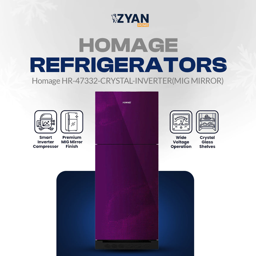Homage Refrigerator CRYSTAL INVERTER (MIG MIRROR)