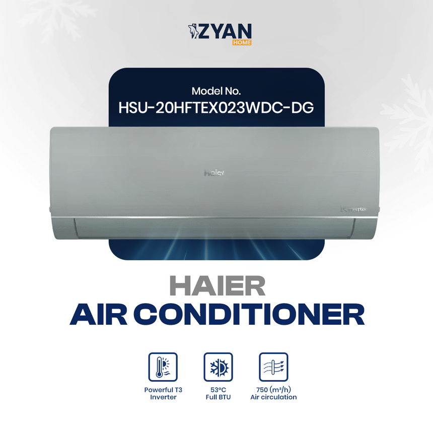 Haier Air Conditioner Thunder Inverter HSU-14HFTEX |HSU-20HFTEX (OW) & (DG)