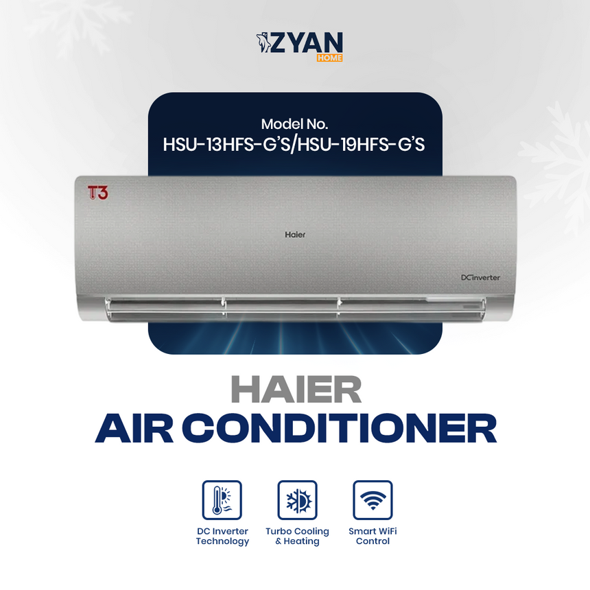 Haier Air Conditioner Super Inverter Series |HSU-13HFS/G/S |HSU-19HFS/G/S