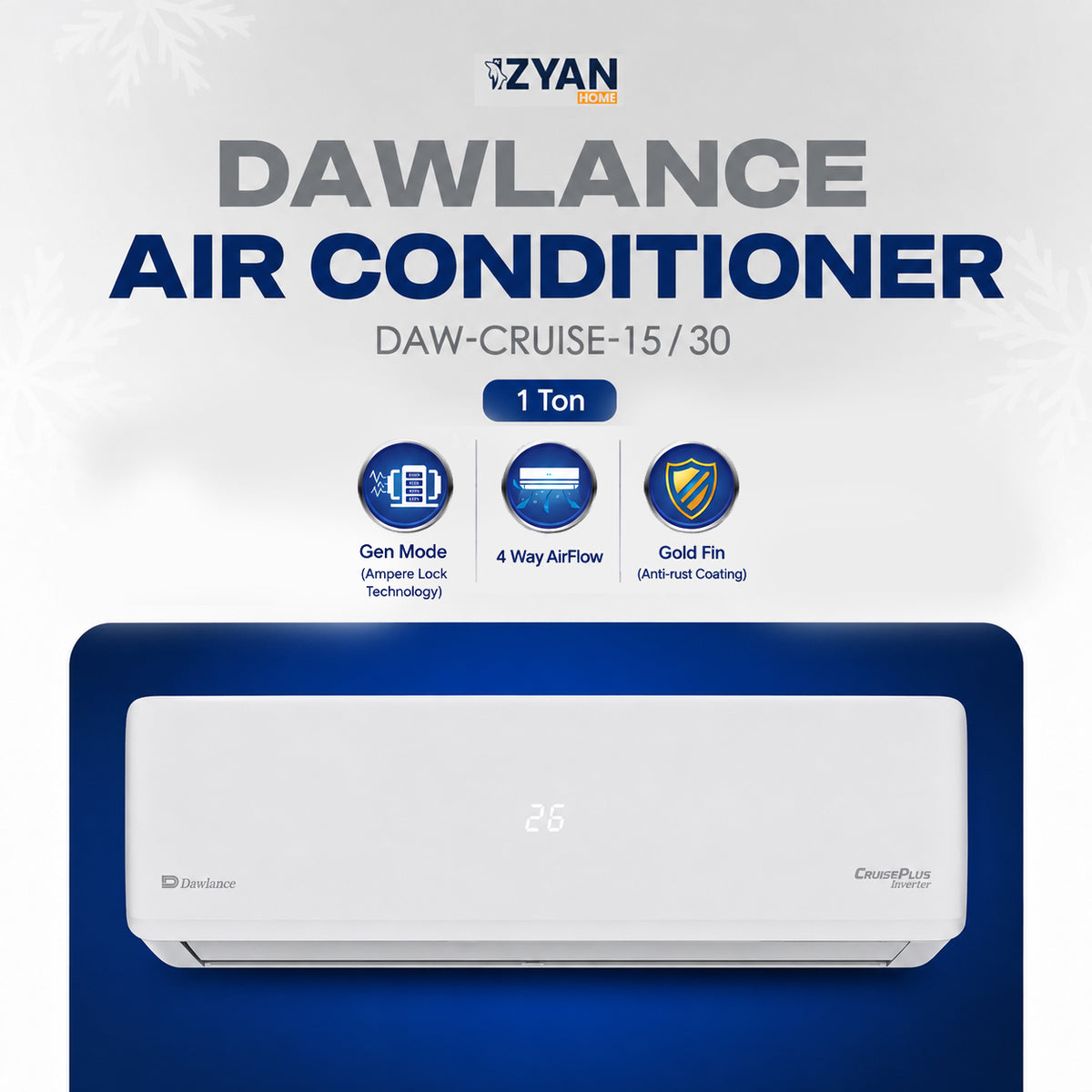 Dawlance Air Conditioner Cruise+ Inverter Series DAW-CRUISE-15 / 30