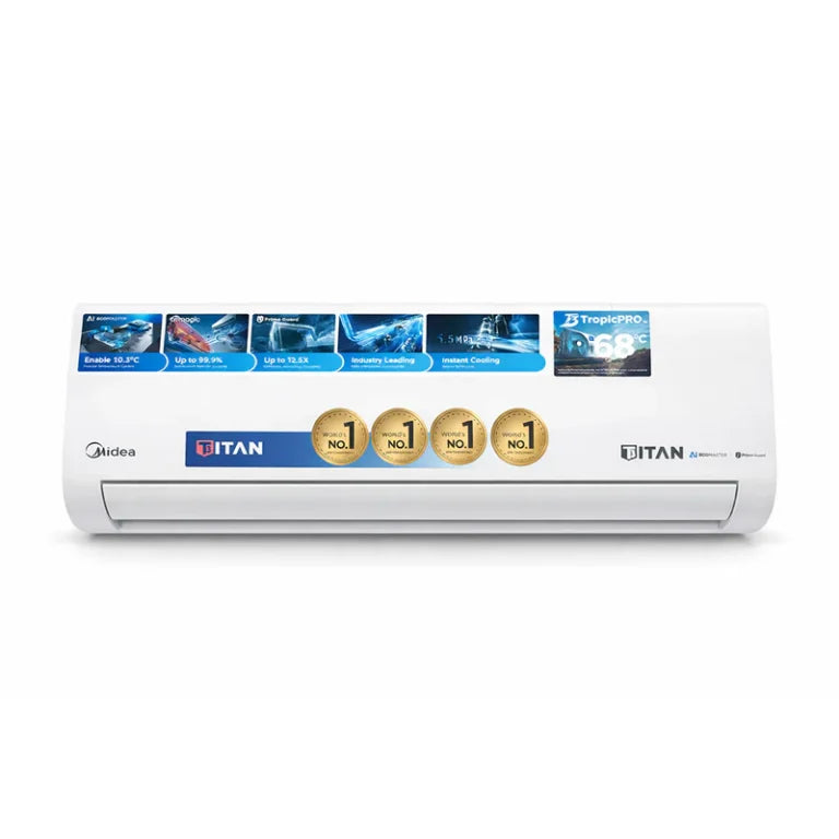 Midea Titan Inverter AC | 68°C T3 Extreme Cooling | AI EcoMaster | SmartAIR Wall Mounted AC