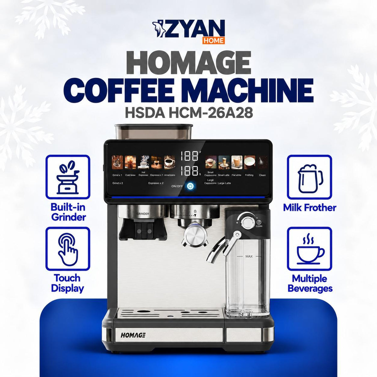 HOMAGE COFFEE MACHINE HCM-26A28